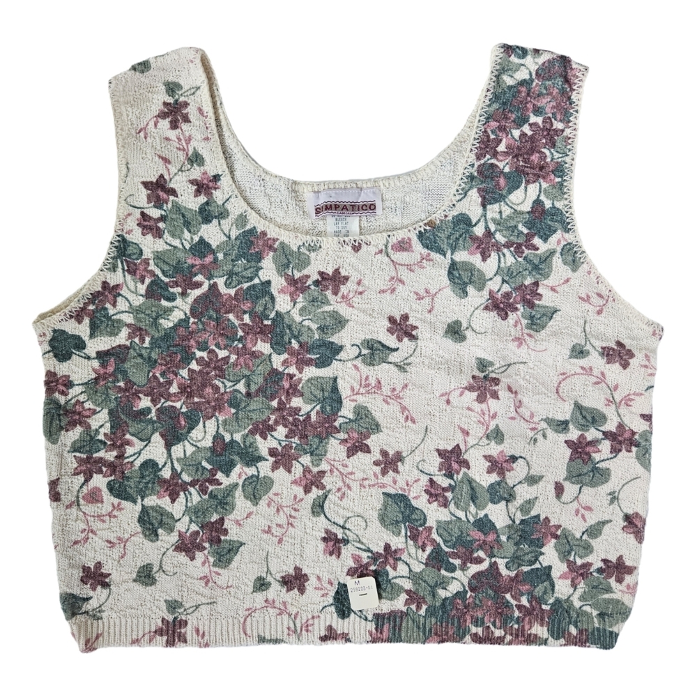 NWOT Vintage Floral Tank Top